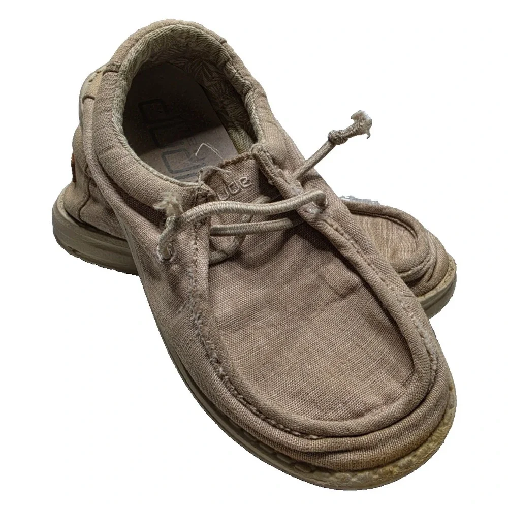 Hey Dude  Wally Youth Basic Beige Lightweight Shoes Size Kids 13